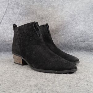 Matisse Shoes Womens 8.5 Coconuts Booties Chelsea Suede Pointy Toe Block Heel